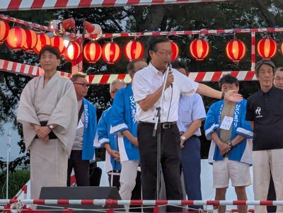 盆踊りと花火大会に参加しました
